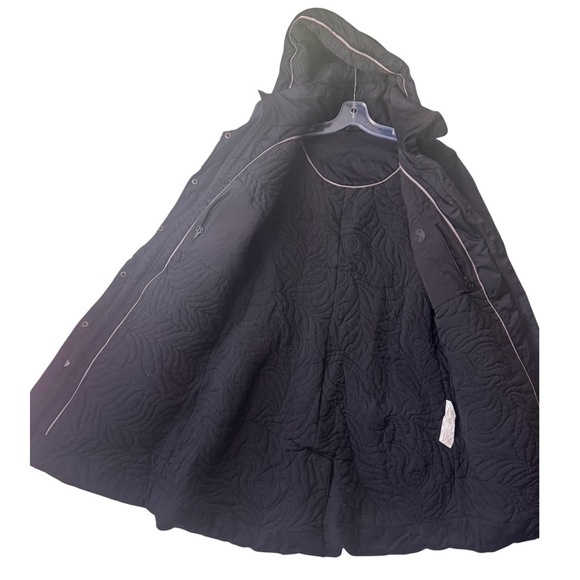 Lululemon Apres Piste Quilted Warm Lined Hood Jacket 2Layer Coat Pocket Black 10 - Picture 5 of 16